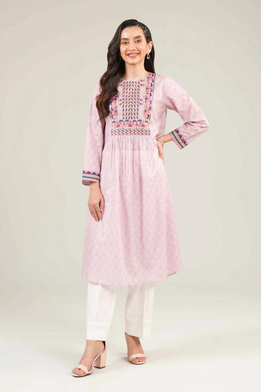 Nishat Linen Lawn Printed Embroidered Shirt 1pc - ZARF