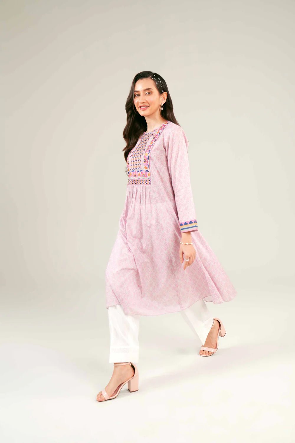 Nishat Linen Lawn Printed Embroidered Shirt 1pc - ZARF